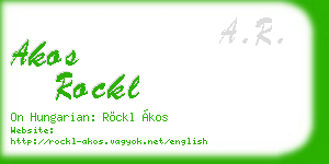 akos rockl business card